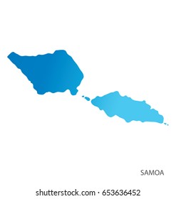 Map of samoa