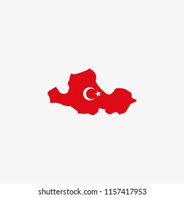 Map of Samsun - Turkey Vector Illustration
