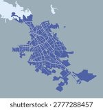 Map of San Jose city with strets