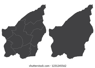 Map - San Mari no Couple Set , Map of San Mari no,Vector illustration eps 10.
