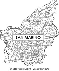 A map of san marino