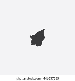 Map of San Marino Vector Illustration