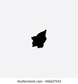 Map of San Marino Vector Illustration