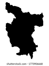 Map of San Martin on white