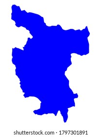 Map of San Martin on white