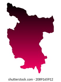 Map of San Martin on white