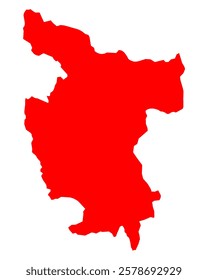 Map of San Martin on white