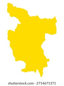 Map of San Martin on white