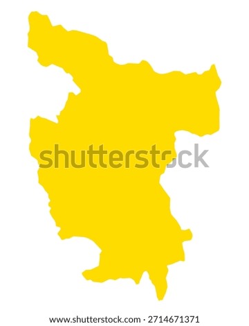 Map of San Martin on white