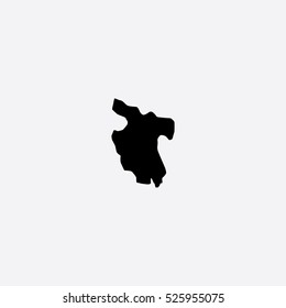 Map of San Martin Vector Illustration