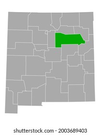Map of San Miguel in New Mexico on white