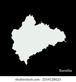 Map of Sandila Block, Hardoi District,  Uttar Pradesh State, Republic of India, Government of  Uttar Pradesh , Indian territory, Eastern India, politics, village, tourism