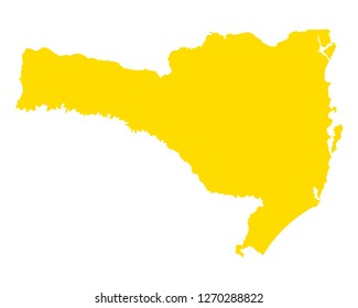 Map of Santa Catarina