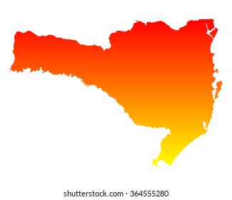 Map of Santa Catarina