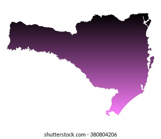 Map of Santa Catarina