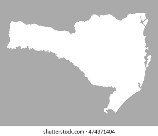 Map of Santa Catarina