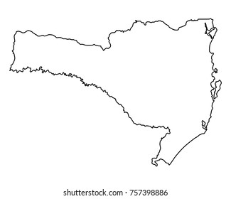 Map of Santa Catarina