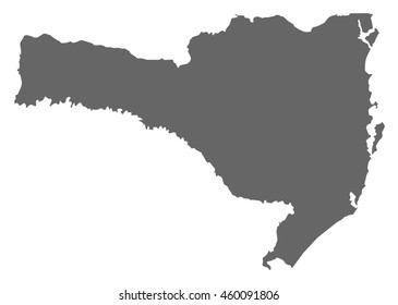 Map - Santa Catarina (Brazil)