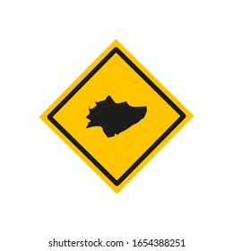 map of santa cruz region in country of poland