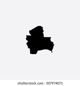 Map of Santa Cruz Vector Illustration