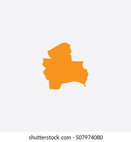 Map of Santa Cruz Vector Illustration