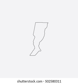 Map of Santa Fe Vector Illustration