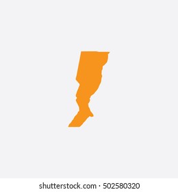 Map of Santa Fe Vector Illustration