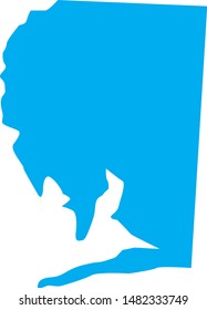 Map of Santa rosa county in state of Florida