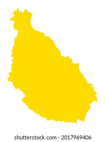 Mapa de Santiago en blanco