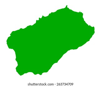 Map of Santo Antao