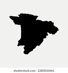 Map of Santo Domingo de los Tsachilas Province - Ecuador region outline silhouette vector illustration
