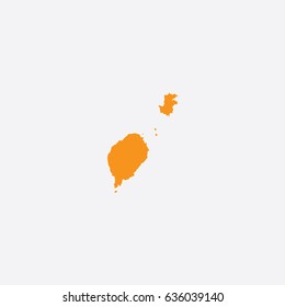 Map of Sao Tome and Principe Vector Illustration

