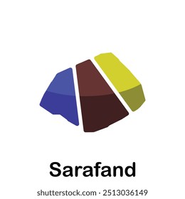 mapa de Sarafand diseño moderno, Alta Ilustración vectorial detallada país del Líbano, conveniente para su diseño, marca, y etc