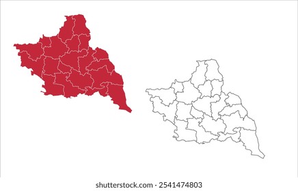 Map of Saran District district ,Saran District, Bihar State, Republic of India, Government of Bihar, Indian territory, Eastern India, politics, village, tourism