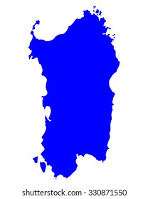 Map of Sardinia