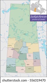 Map of Saskatchewan