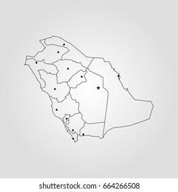 Map of Saudi Arabia
