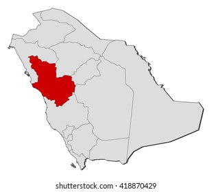 Map - Saudi Arabia, Al Madinah