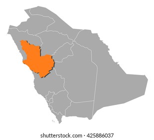 Map - Saudi Arabia, Al Madinah