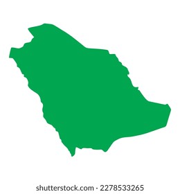 map of saudi arabia color changeable illustration
