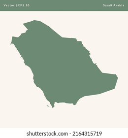Mapa del icono del vector de ilustraciones de Arabia Saudita
