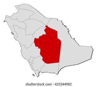 Map - Saudi Arabia, Riyadh