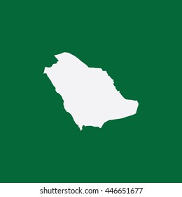 Map of Saudi Arabia Vector Illustration
