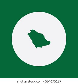 Map of Saudi Arabia Vector Illustration

