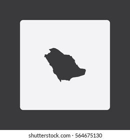 Map of Saudi Arabia Vector Illustration

