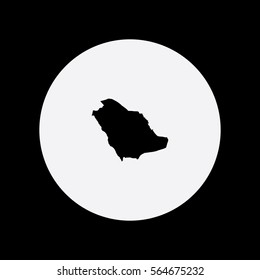 Map of Saudi Arabia Vector Illustration

