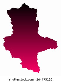Map of Saxony-Anhalt