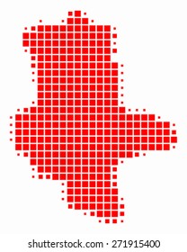 Map of Saxony-Anhalt