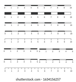 Map Scales Graphics Measuring Distances Scale Stock Vector (Royalty ...