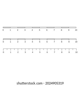 Map scales graphics for measuring distances